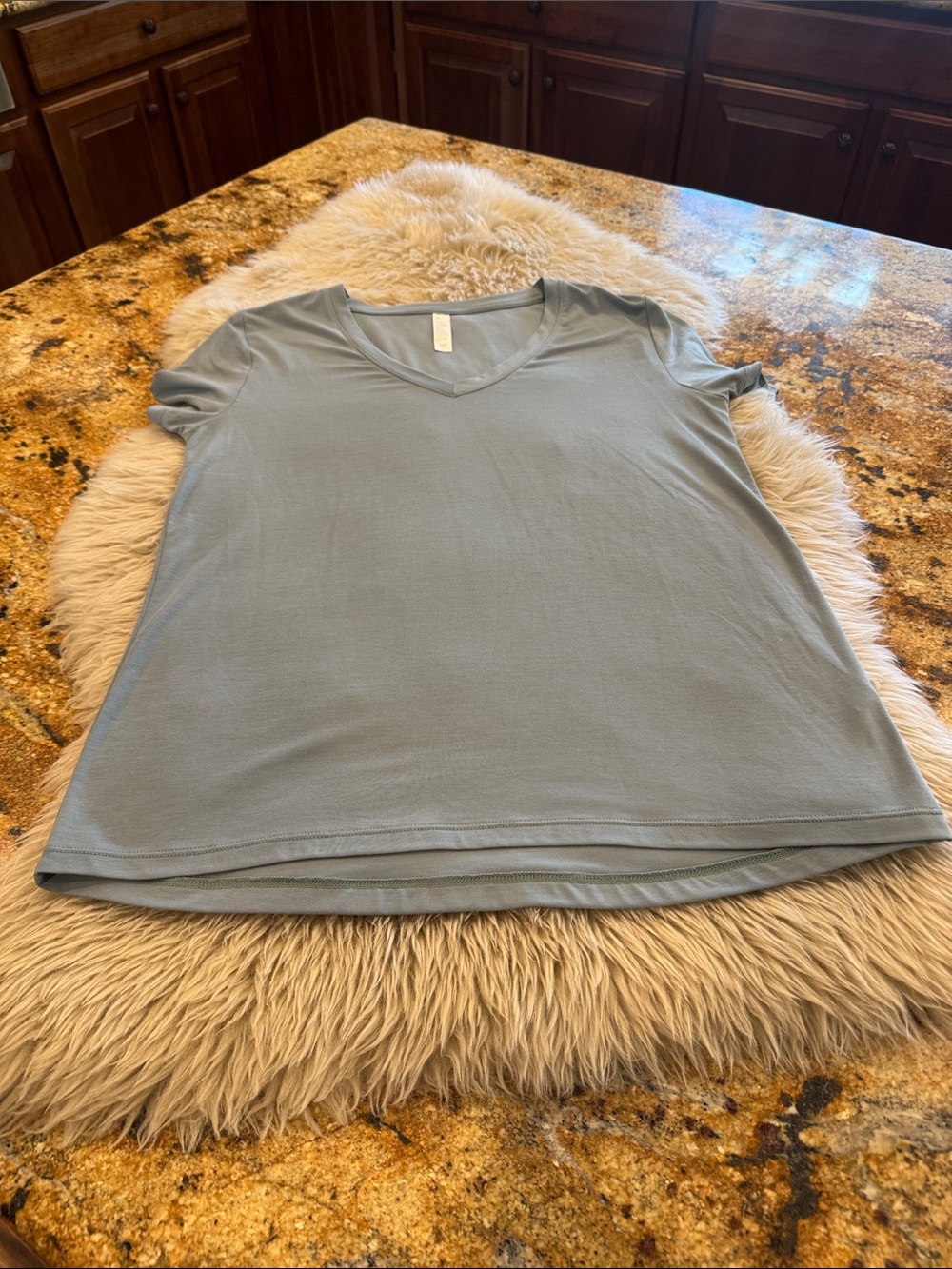 Zella Women’s V-neck t-shirt. Size small. Green color. Great condition!